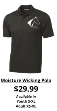 Moisture Wicking Polo $29.99 Available in Youth S-XL Adult XS-XL